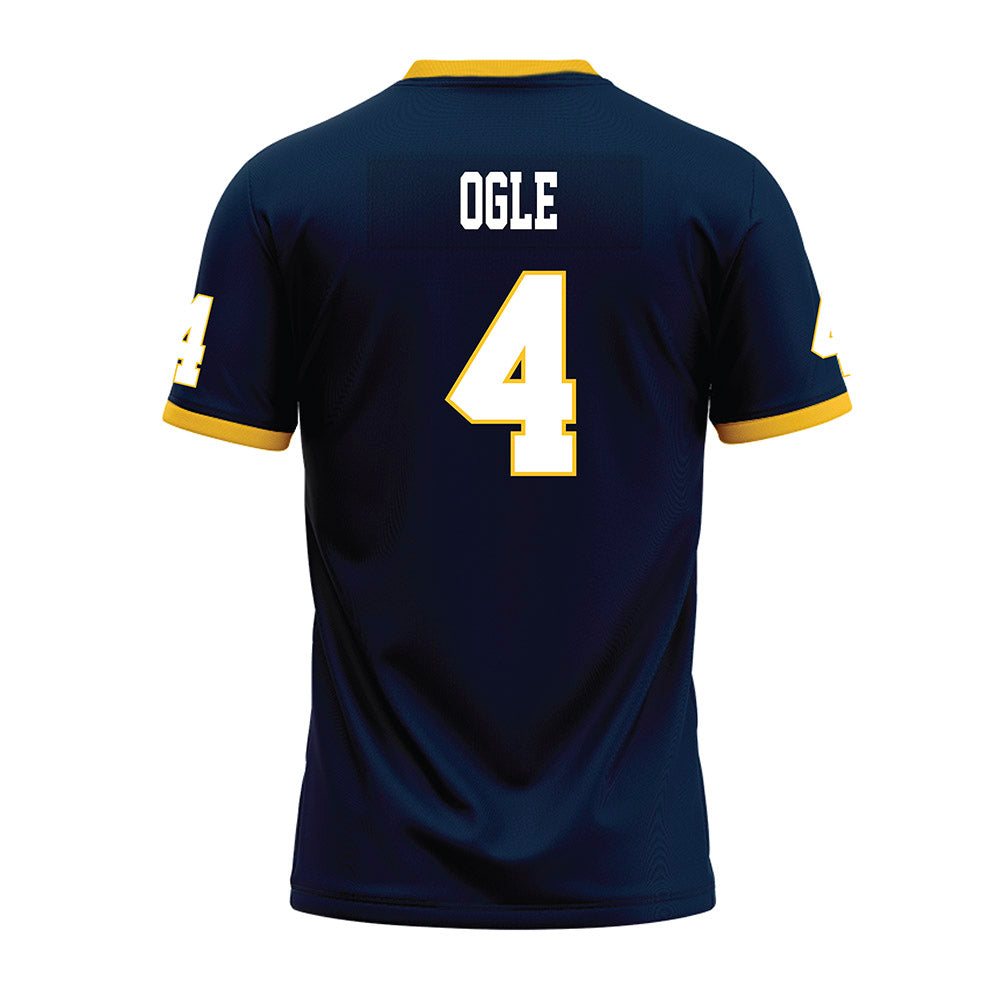 Murray State - NCAA Football : Jim Ogle - Navy Premium Football Jersey