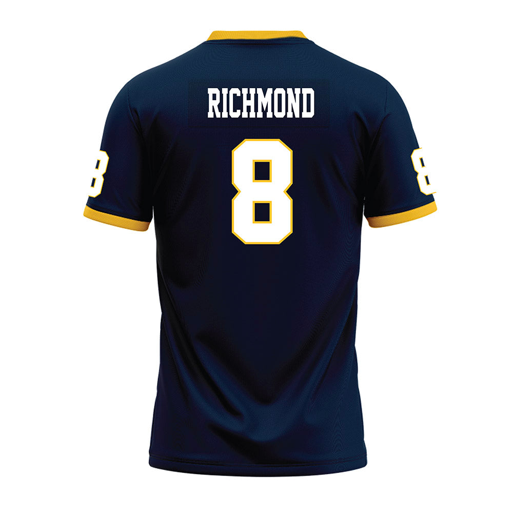 Murray State - NCAA Football : Jalen Richmond - Navy Premium Football Jersey-1