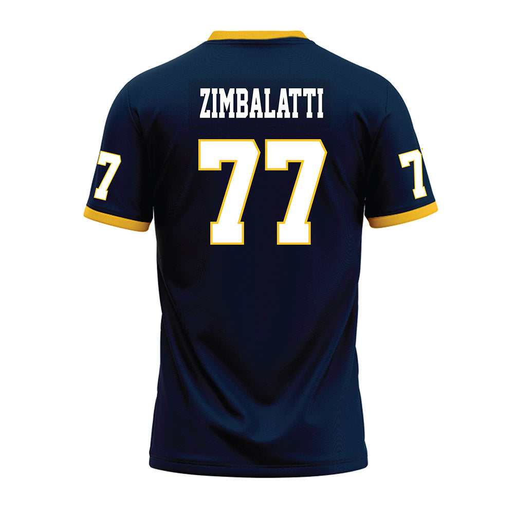 Murray State - NCAA Football : Thomas Zimbalatti - Navy Premium Football Jersey-1