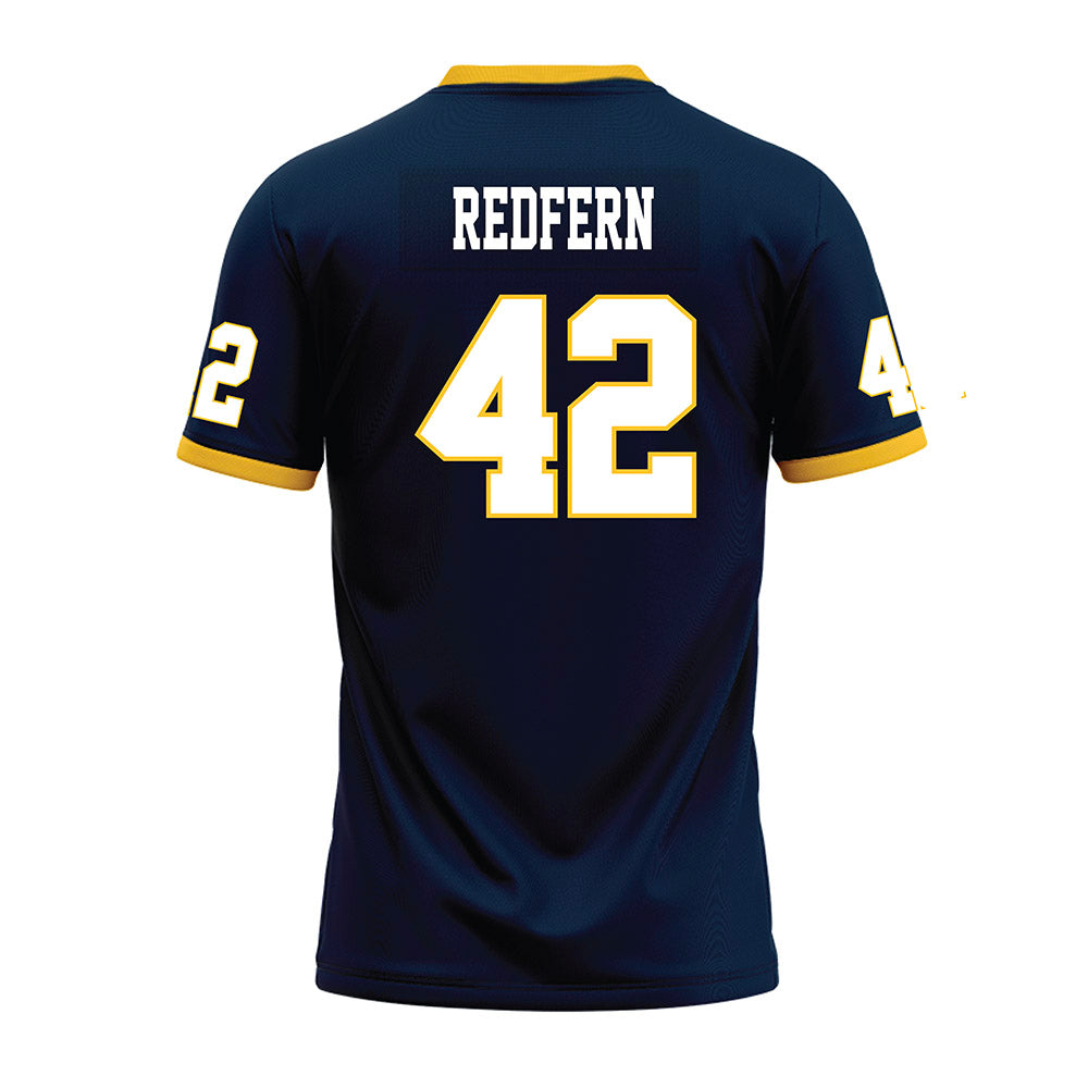 Murray State - NCAA Football : Jaquan Redfern - Navy Premium Football Jersey-1
