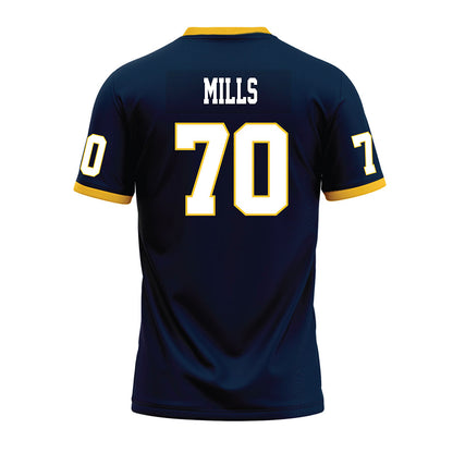 Murray State - NCAA Football : Brandon Mills - Navy Premium Football Jersey-1