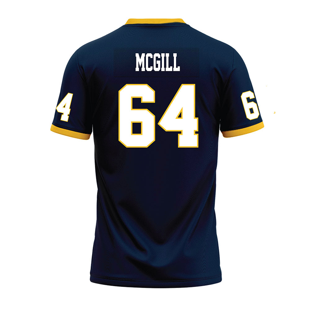 Murray State - NCAA Football : Kenneth McGill - Navy Premium Football Jersey-1