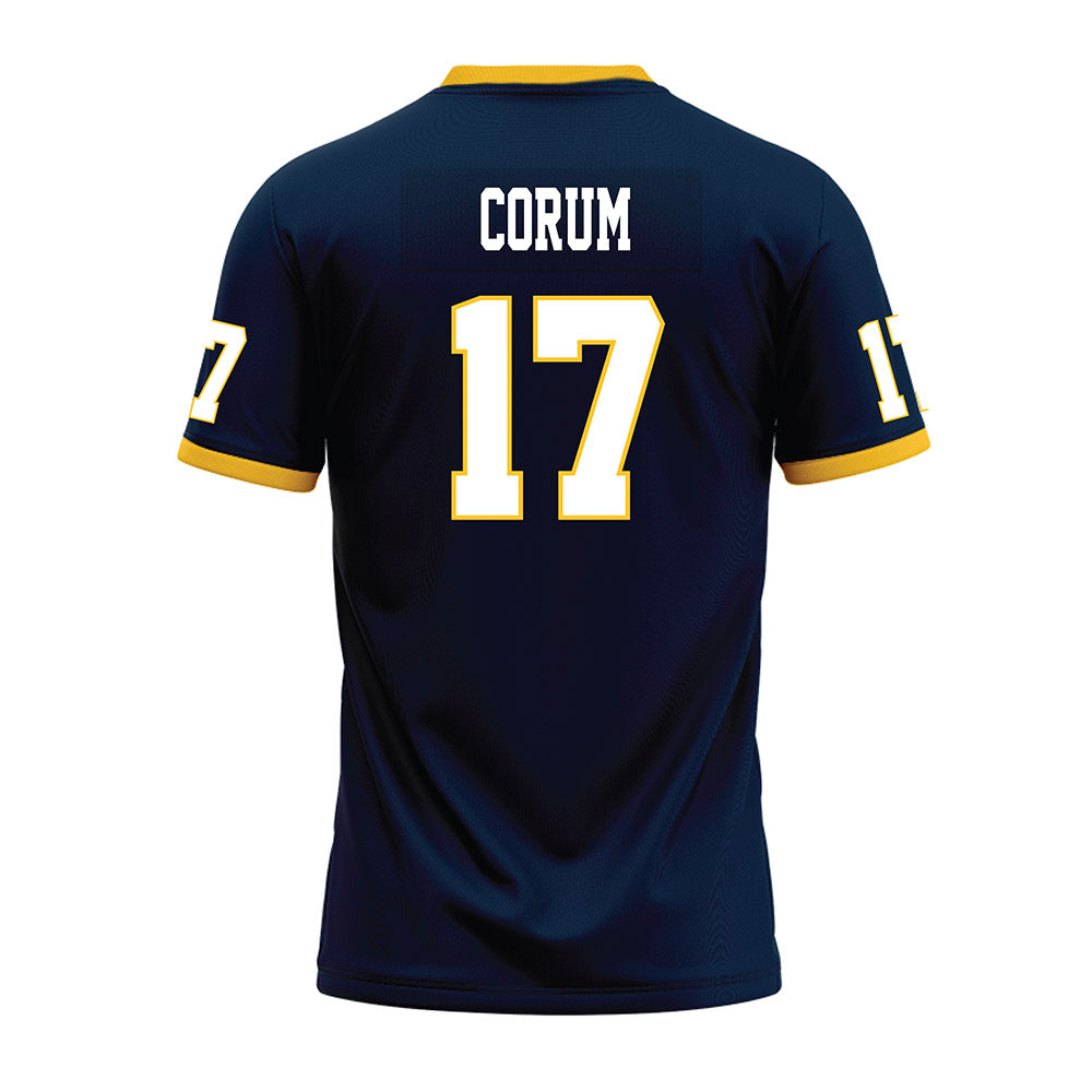 Murray State - NCAA Football : Trace Corum - Navy Premium Football Jersey-1