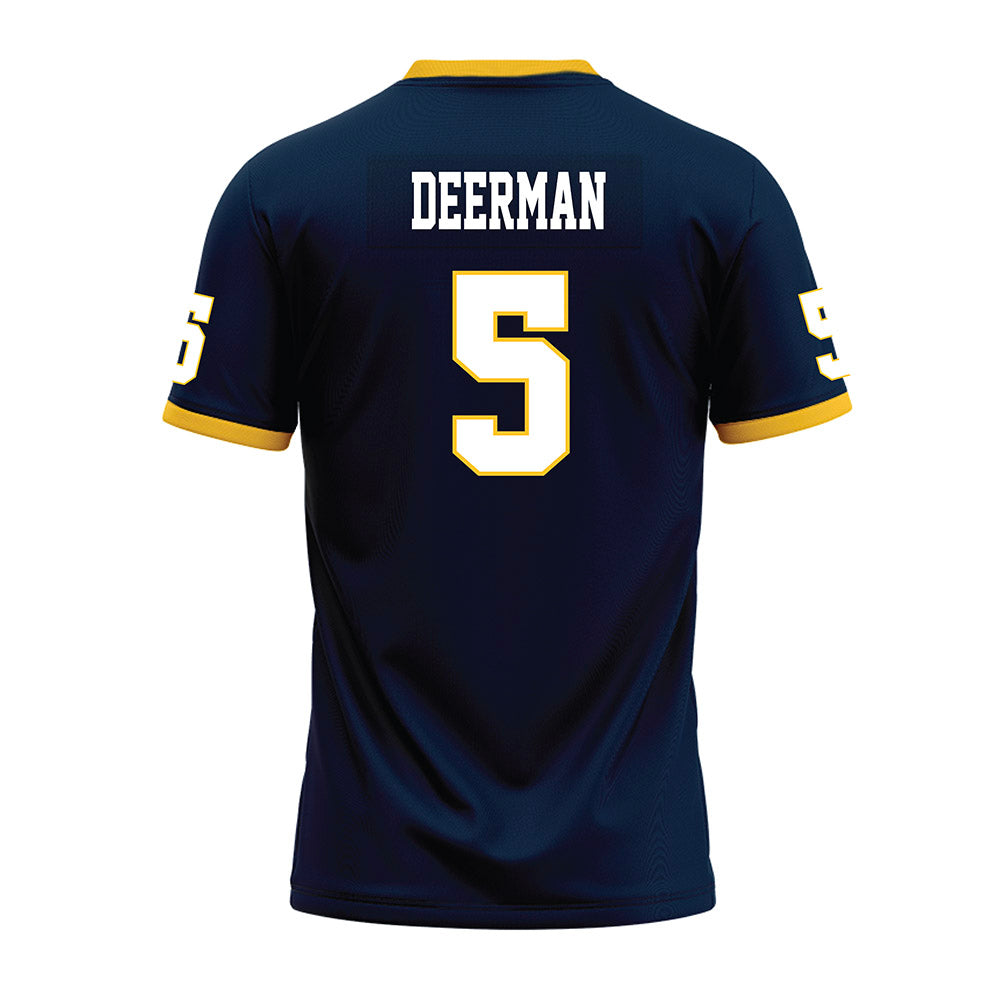 Murray State - NCAA Football : Sawyer Deerman - Navy Premium Football Jersey-1