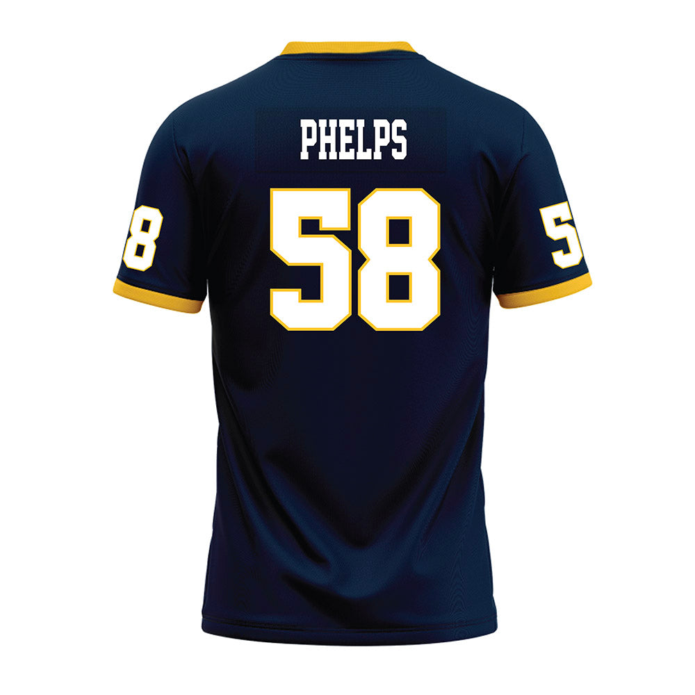 Murray State - NCAA Football : Brody Phelps - Navy Premium Football Jersey-1