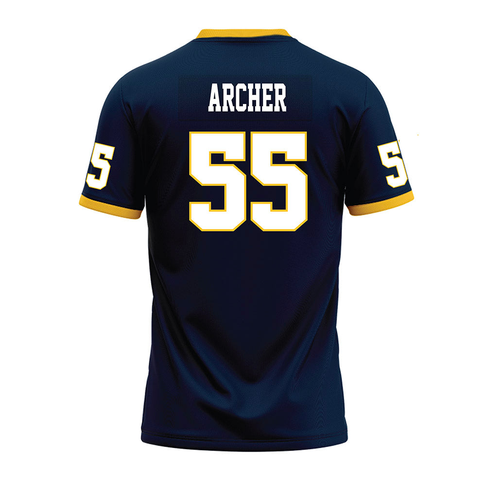 Murray State - NCAA Football : Connor Archer - Navy Premium Football Jersey-1