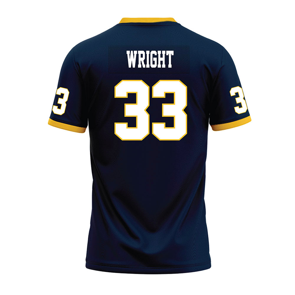 Murray State - NCAA Football : Baxter Wright - Navy Premium Premium Football Jersey