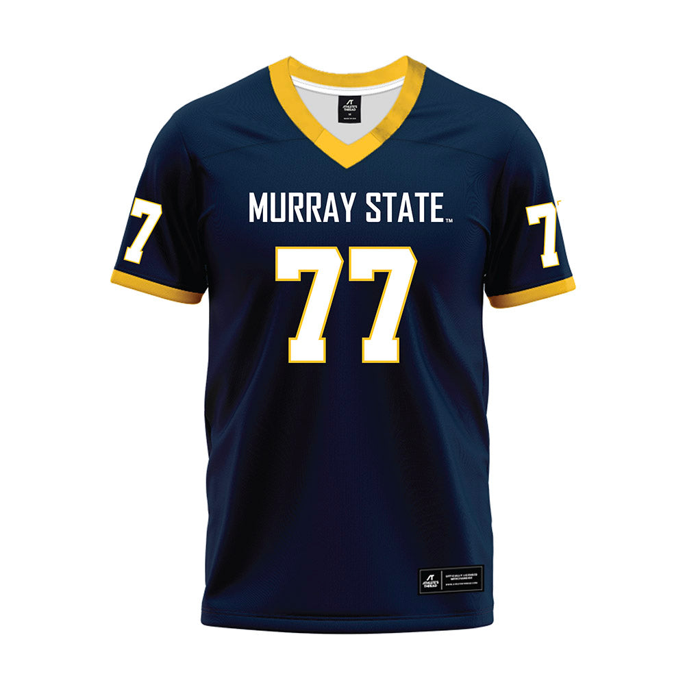 Murray State - NCAA Football : Thomas Zimbalatti - Navy Premium Football Jersey-0