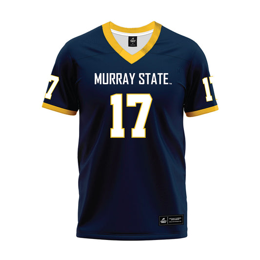 Murray State - NCAA Football : Trace Corum - Navy Premium Football Jersey-0