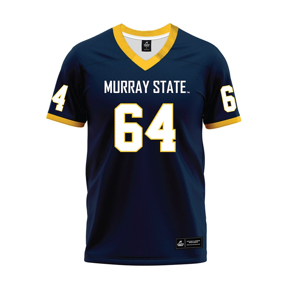 Murray State - NCAA Football : Kenneth McGill - Navy Premium Football Jersey-0
