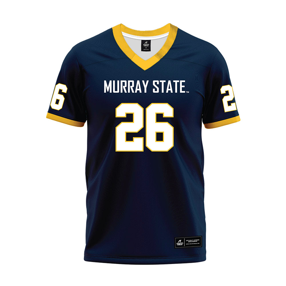 Murray State - NCAA Football : Rett Hemphill - Navy Premium Football Jersey-0