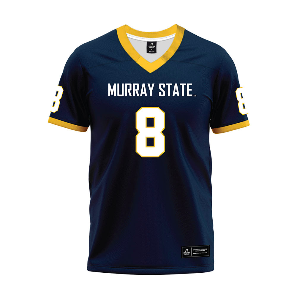 Murray State - NCAA Football : Jalen Richmond - Navy Premium Football Jersey-0