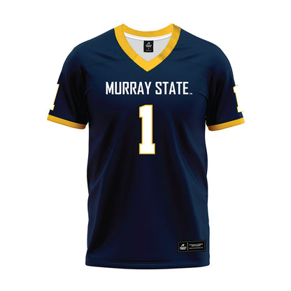 Murray State - NCAA Football : Bryan Pulley - Navy Premium Football Jersey-0
