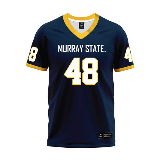 Murray State - NCAA Football : Everett Currie - Navy Premium Football Jersey-0