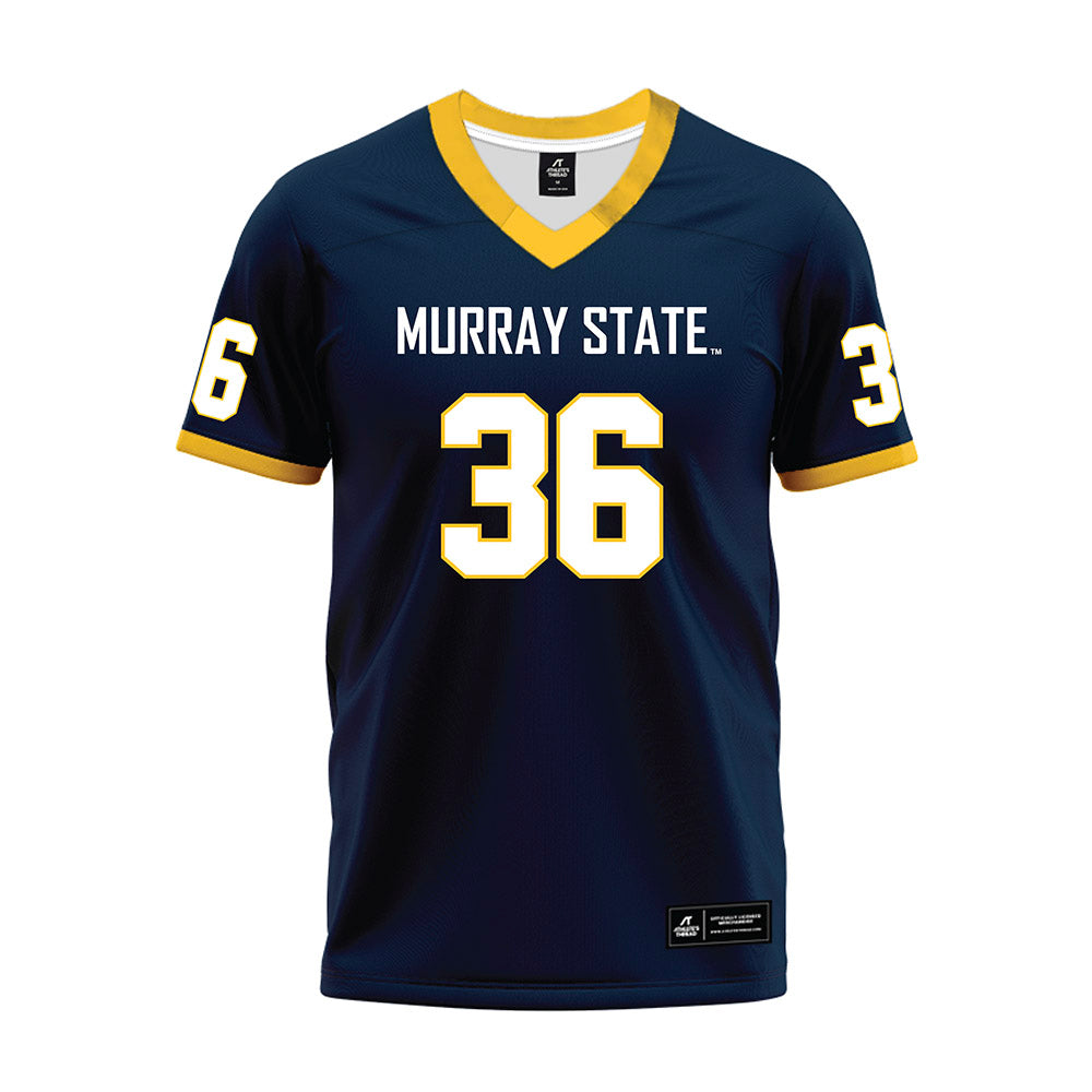 Murray State - NCAA Football : Jack Massey - Navy Premium Football Jersey-0