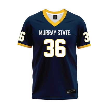 Murray State - NCAA Football : Jack Massey - Navy Premium Football Jersey-0