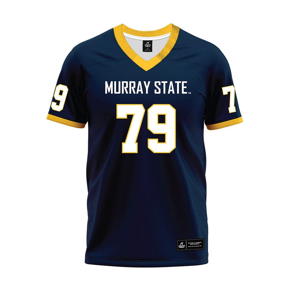 Murray State - NCAA Football : Joshua Bratcher - Navy Premium Football Jersey-0
