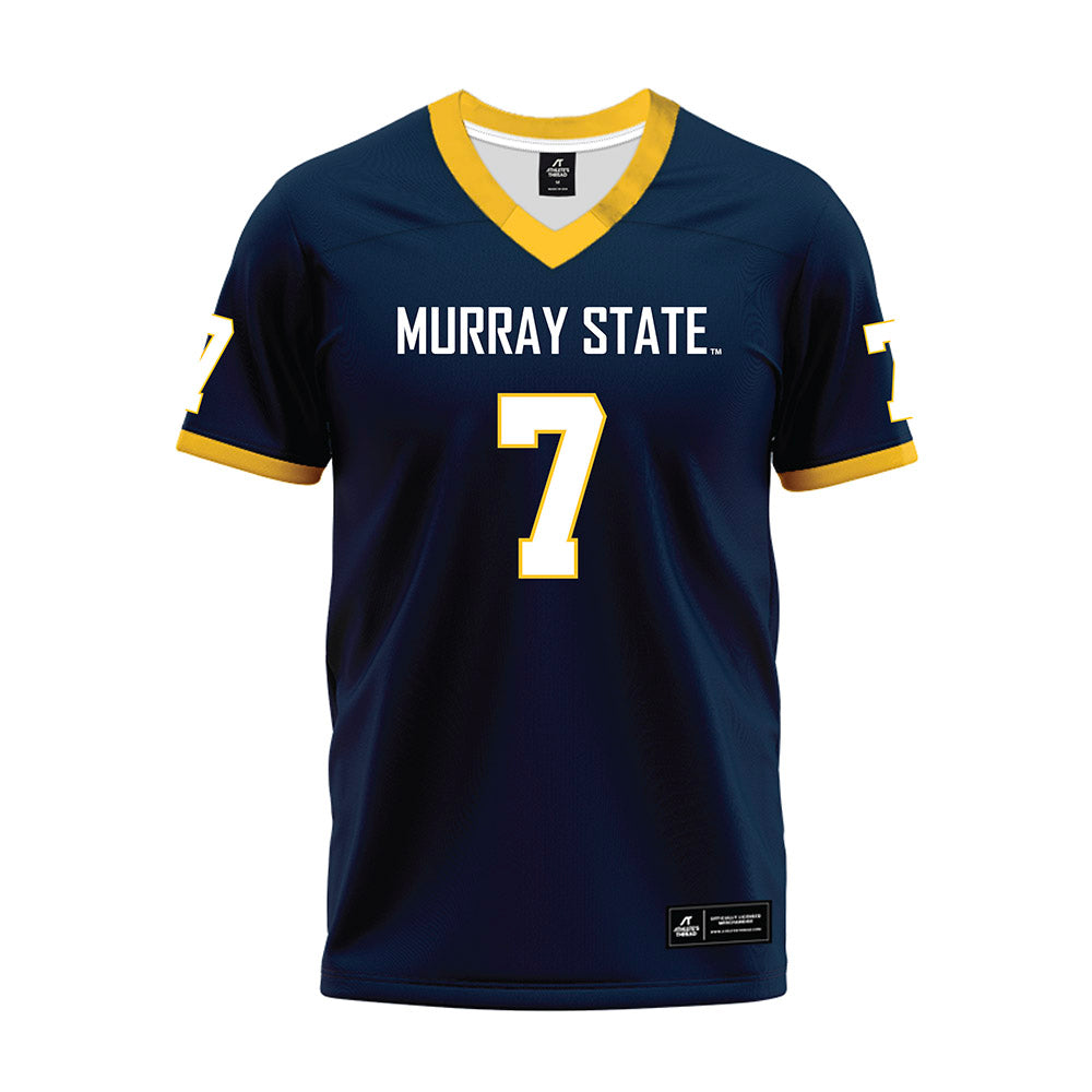 Murray State - NCAA Football : Marion Ponds - Navy Premium Football Jersey-0