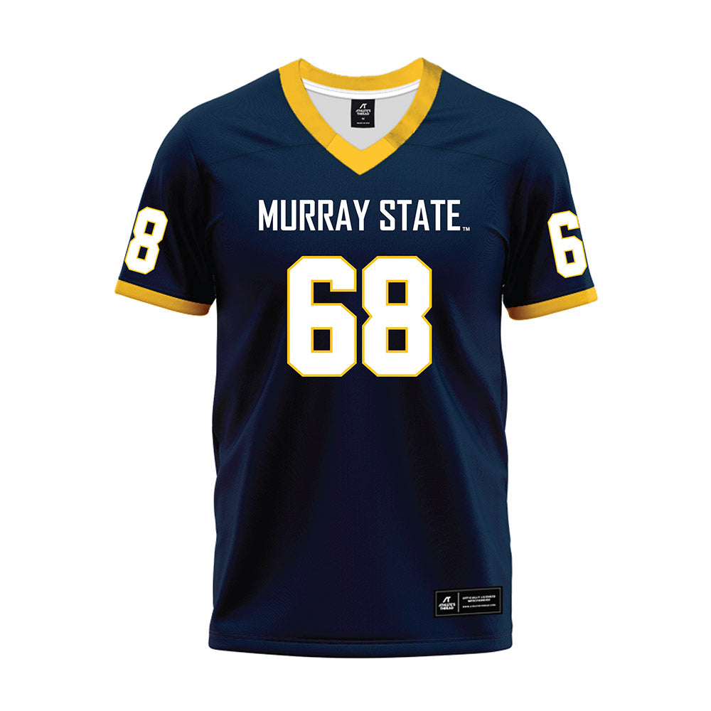 Murray State - NCAA Football : Wyatt Buffington - Navy Premium Football Jersey-0