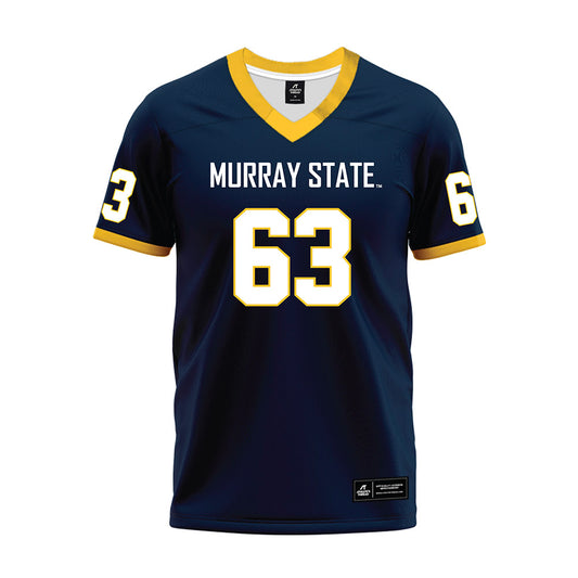 Murray State - NCAA Football : Jacob Darby - Navy Premium Football Jersey-0