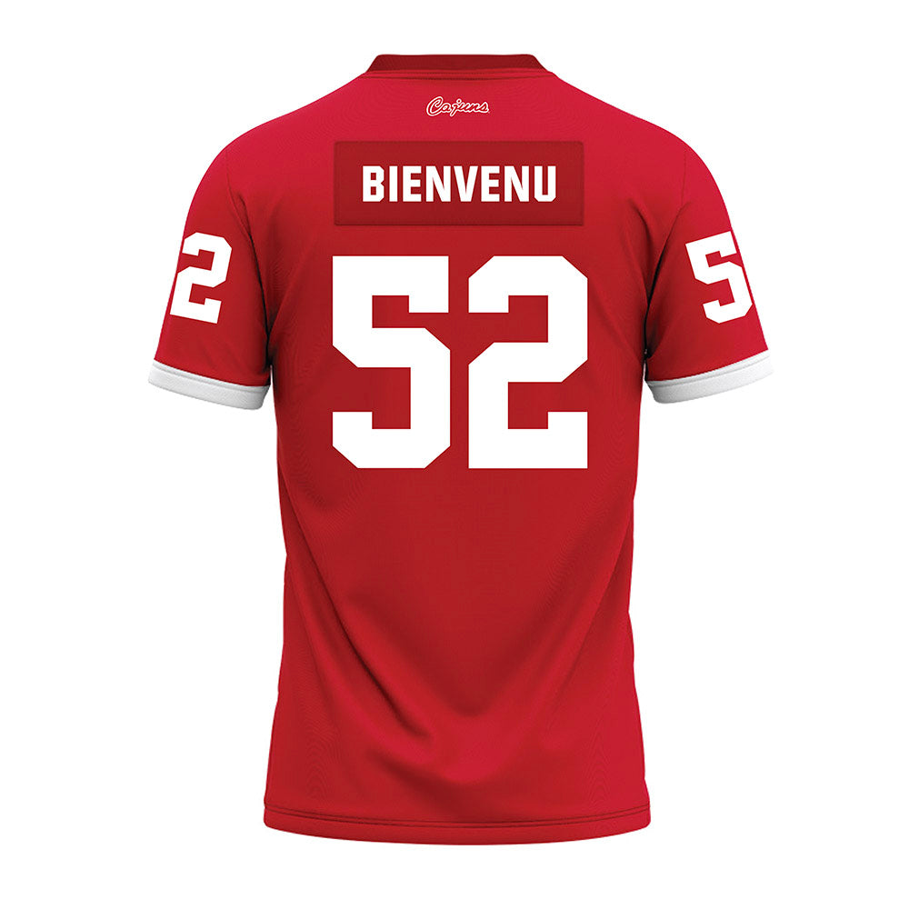 Louisiana - NCAA Football : Benjamin Bienvenu - Red Premium Football Jersey-1