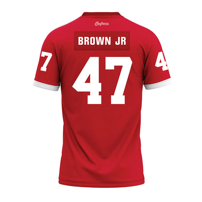 Louisiana - NCAA Football : Maurice Brown Jr - Red Premium Football Jersey-1