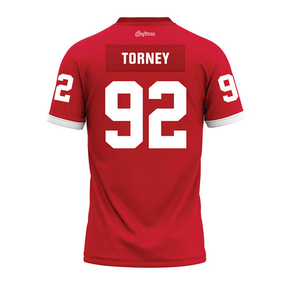 Louisiana - NCAA Football : Nathan Torney - Red Premium Football Jersey-1