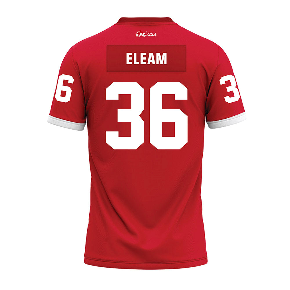 Louisiana - NCAA Football : Maurion Eleam - Red Premium Football Jersey-1