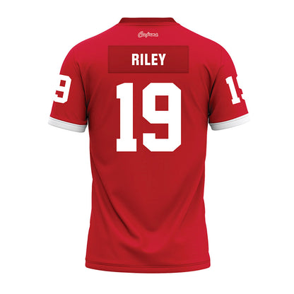 Louisiana - NCAA Football : Cameron Riley - Red Premium Football Jersey-1