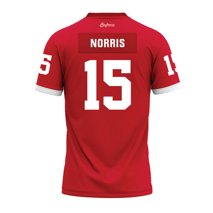 Louisiana - NCAA Football : Jacorian Norris - Red Premium Football Jersey-1