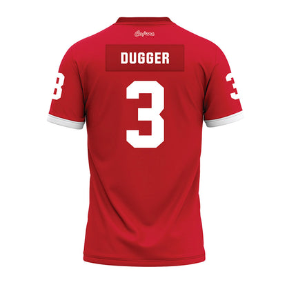 Louisiana - NCAA Football : Jaden Dugger - Red Premium Football Jersey-1