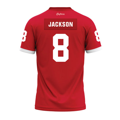 Louisiana - NCAA Football : Kody Jackson - Red Premium Football Jersey-1