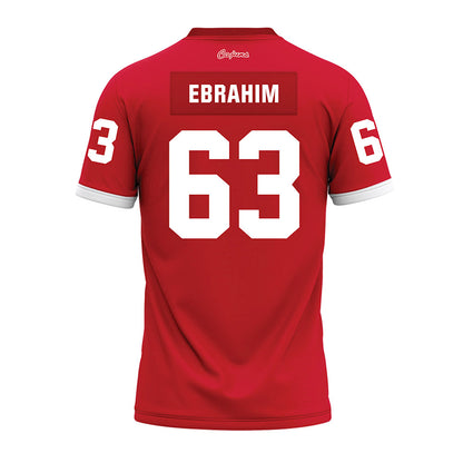 Louisiana - NCAA Football : Ryan Ebrahim - Red Premium Football Jersey-1