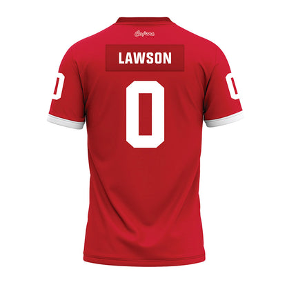 Louisiana - NCAA Football : Jordan Lawson - Red Premium Football Jersey-1