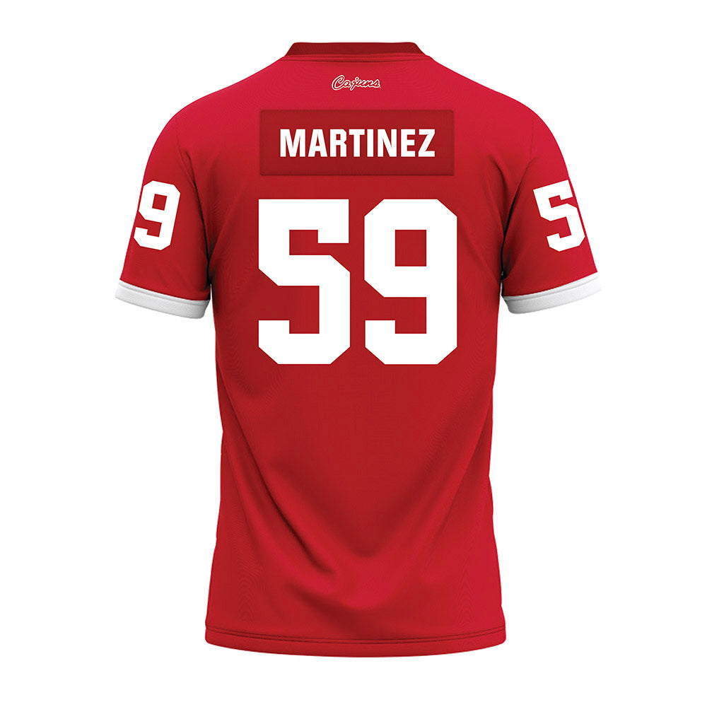 Louisiana - NCAA Football : Andrew Martinez - Red Premium Football Jersey-1