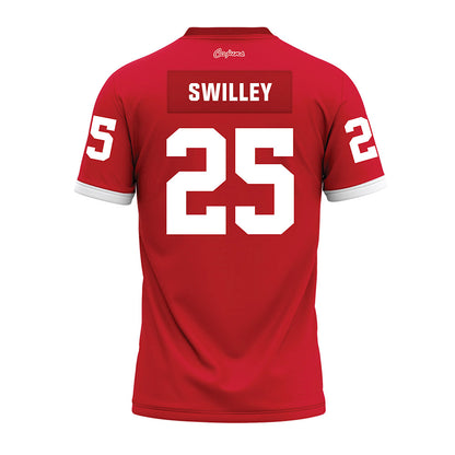 Louisiana - NCAA Football : Hutch Swilley - Red Premium Football Jersey-1