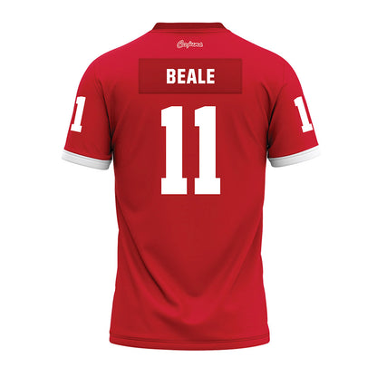 Louisiana - NCAA Football : Daniel Beale - Red Premium Football Jersey-1