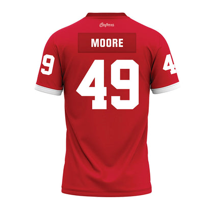 Louisiana - NCAA Football : Travin Moore - Red Premium Football Jersey-1