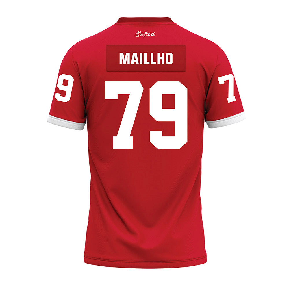 Louisiana - NCAA Football : Mackey Maillho - Red Premium Football Jersey-1