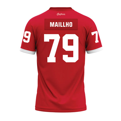 Louisiana - NCAA Football : Mackey Maillho - Red Premium Football Jersey-1