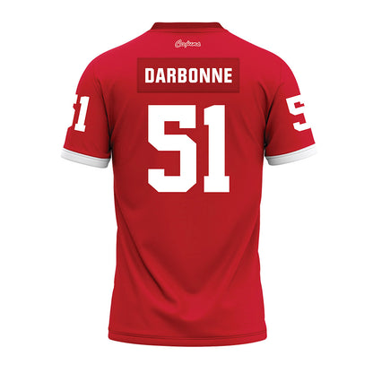 Louisiana - NCAA Football : Hayden Darbonne - Red Premium Football Jersey-1