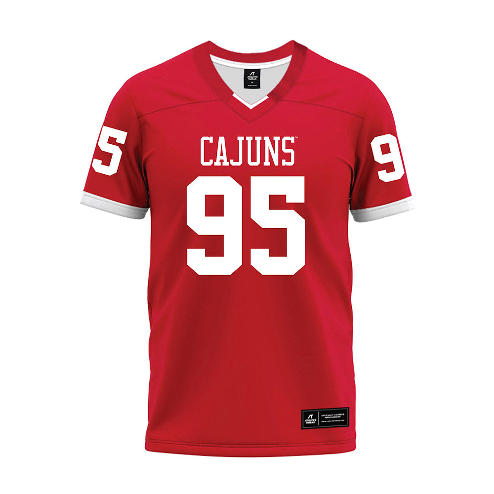 Louisiana - NCAA Football : Maxie Baudoin - Red Premium Football Jersey-0