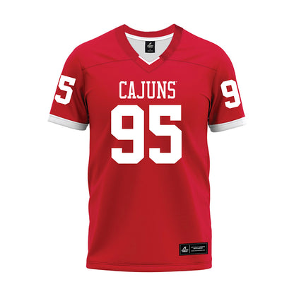 Louisiana - NCAA Football : Maxie Baudoin - Red Premium Football Jersey-0