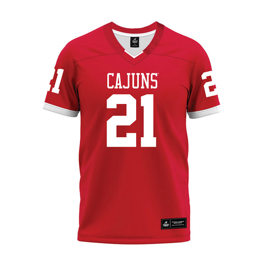 Louisiana - NCAA Football : Zylan Perry - Red Premium Football Jersey-0