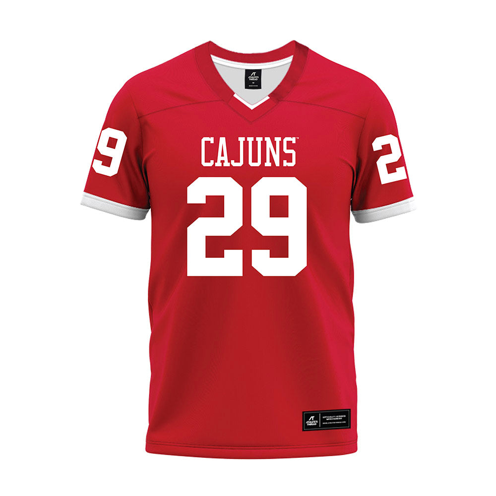 Louisiana - NCAA Football : Denim Day - Red Premium Football Jersey-0