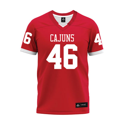 Louisiana - NCAA Football : Emiliano Soldevilla - Red Premium Football Jersey-0