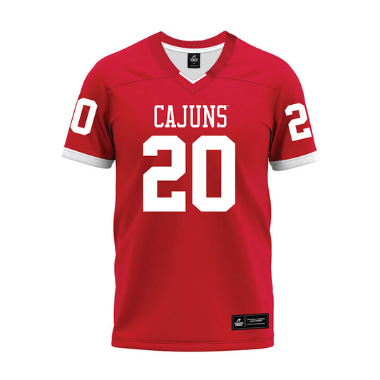 Louisiana - NCAA Football : Jalen Clark - Red Premium Football Jersey-0