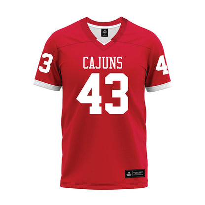 Louisiana - NCAA Football : Aiden Falgout - Red Premium Football Jersey-0