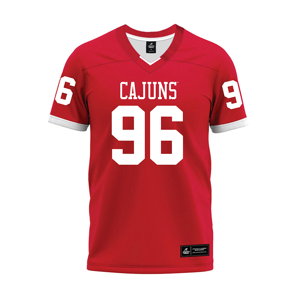 Louisiana - NCAA Football : Chase Howard - Red Premium Football Jersey-0