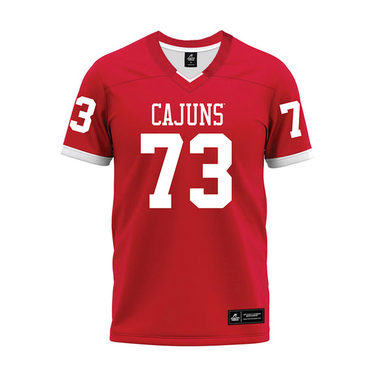 Louisiana - NCAA Football : Jayden McAllister - Red Premium Football Jersey-0